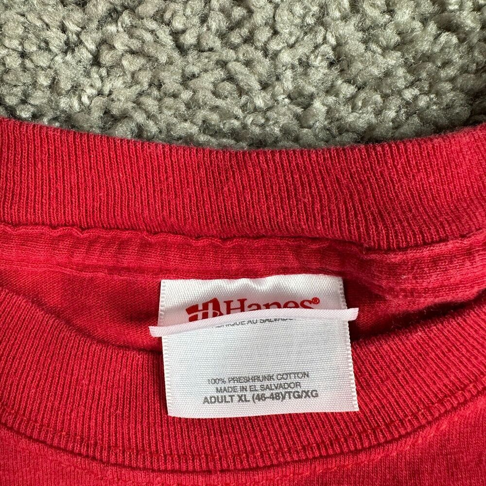 Coca Cola Shirt Mens Extra Large Red White Short Sleeve Soda FLAW - Picture 4 of 8